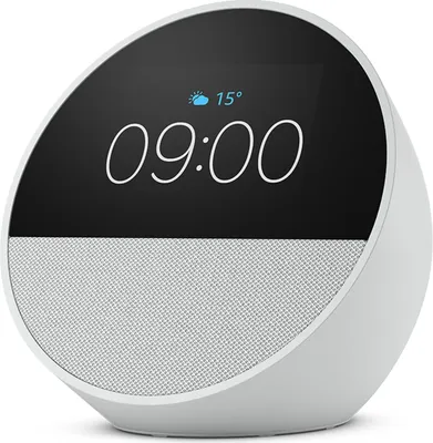 Produktbild von Amazon Echo Spot, Smart Clock mit sattem Klang und Alexa, Weiß