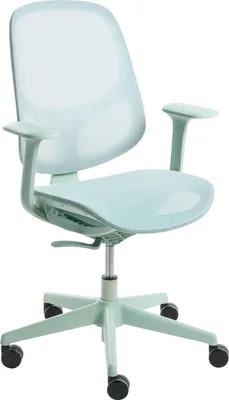 Produktbild von BELIANI Bürostuhl Mintgrün Netzstoff Atmungsaktiv Drehbar Höhenverstellbar mit Armlehnen Modernes Design Computer Drehstuhl für Homeoffice Büro
