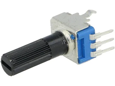 Produktbild von Drehpotentiometer, 10kΩ, vertikal, mono, 6mm, Printmontage
