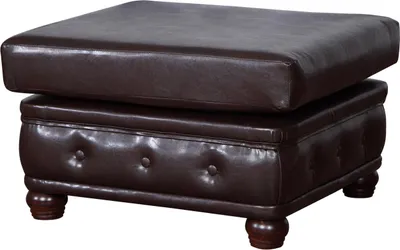 Image de Tabouret Club Lounge Tabouret Cuir synthétique Ottoman Designer Pufa Ottomane Nouveau