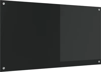 Immagine prodotto di Alzatina da cucina nera 110 x 60 x 0,6 cm in vetro temperato
