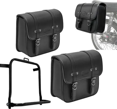 Produktbild von Set Paar Motorrad Satteltasche Kunstleder mit Innentasche + Seitengepä