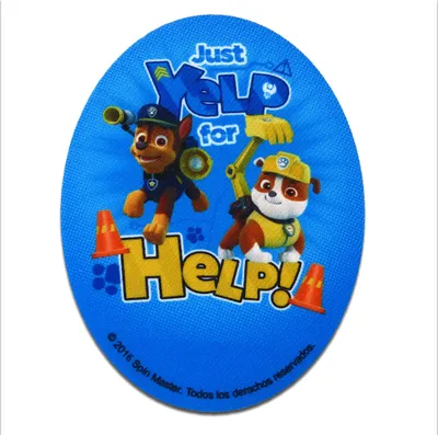 Produktbild von Paw Patrol © Just Yelp For Help - Aufnäher, Bügelbild, Aufbügler, Applikationen, Patches, Flicken, Zum Aufbügeln, Größe: 11 x 8 cm
