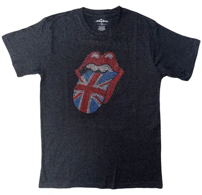 Produktbild von The Rolling Stones Classic UK (Embellished) Charcoal Grey L T-Shirt
