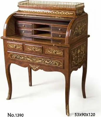 Produktbild von Casa Padrino Barock Sekretär 90 x 53 x H. 120 cm - Barock Möbel