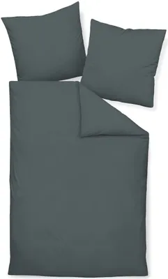 Produktbild von Janine Mako-Satin Kissenhülle Kiss. 40x60 1 teilig  Colors 31001-78-640 anthrazit
