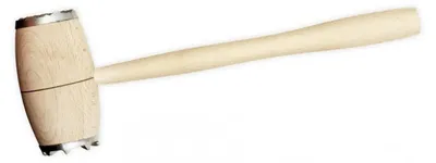 Fleischklopfer aus Holz, klassisch, 1 Stück