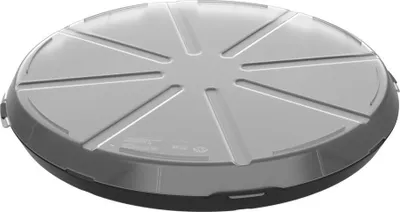 Image de Boîte à pizza 'ToGo' - boîte de rangement sans BPA pour pizza Boîte en plastique réutilisable en matériau recyclable - noir/transparent