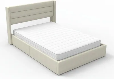 Image de Lit HOME DELUXE LED – 140 x 200 cm, beige | Lit rembourré avec éclairage