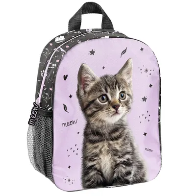 Produktbild von PASO kleiner Kindergartenrucksack für Mädchen Kinder Katze