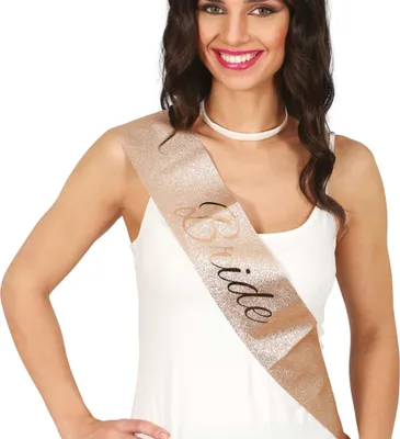 Produktbild von Junggesellenabschied Brautschärpe Glamouröse Feier Accessoire Party Dekoration Schimmernde Goldene Eleganz Unvergessliche Event Überraschung, Farbe: Gold