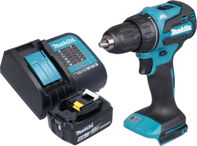 Zdjęcie produktu dla Makita DDF 490 ST1 akumulatorowa wiertarko-wkrętarka 18 V 65 Nm 1/2" bezszczotkowa + 1x akumulator 5,0 Ah + ładowarka