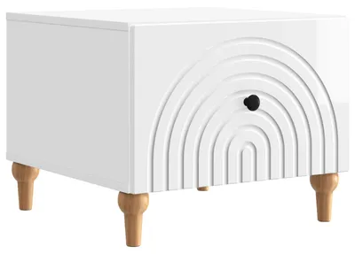 Obrázek produktu pro Konferenční stolek Bílá s vysokým leskem 49 x 50 x 40 cm