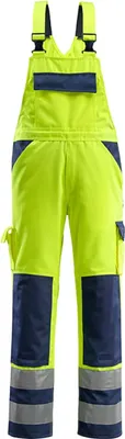 Produktbild von MASCOT® Barras Latzhose Größe 82C64, hi-vis gelb/marine | Packung (1 Stück)