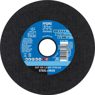 Obrázek produktu pro PFERD 61331421, Řezací disk, Nerezová ocel, Ocel, 12,5 cm, Jakékoliv značky, Plochý, 2,22 cm