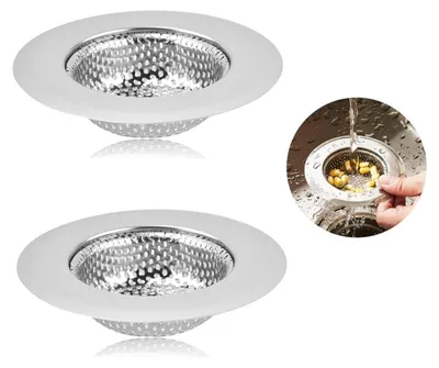 Produktbild von Abflusssieb Edelstahl 2 Stück 7.2 x 3.5 x 1.5 cm Verstopfungsschutz Küche
