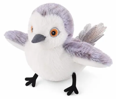 Produktbild von Interaktives Katzenspielzeug, Elektronischer Plüschvogel mit Berührungssensor, USB wiederaufladbar, Realistische Geräusche, Bewegliche Flügel für Hauskatzen