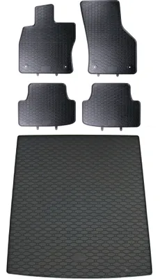 Produktbild von Gummi Fußmatten + Kofferraumwanne Set für VW Passat B8 3G Variant, Bj. 2015-