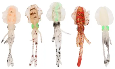 Produktbild von 5Pcs Silicone Artificial Soft Luminous Fish Squid Shape Lure Bait Fishing Tackle