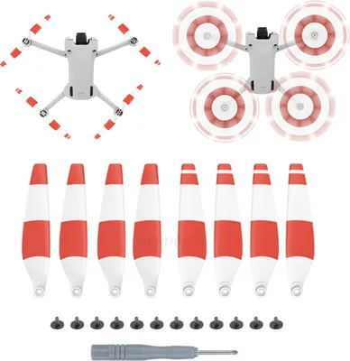 Immagine prodotto di Eliche per DJI MINI 3 PRO / 4 PRO DRONE - 8 pezzi ROSSO