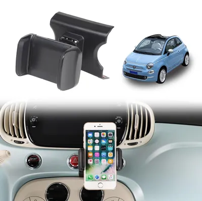 Immagine prodotto di Supporto universale per smartphone per auto, compatibile con Fiat 500 (2007-2024), girevole