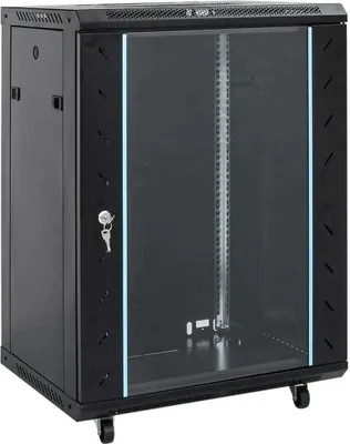 Produktbild von 15U Netzwerkschrank 19" IP20 Schwarz 60x45x86 cm