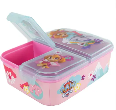 Image de Boîte à pain Paw Patrol pour enfants - Boîte à lunch à 3 compartiments & design sympa