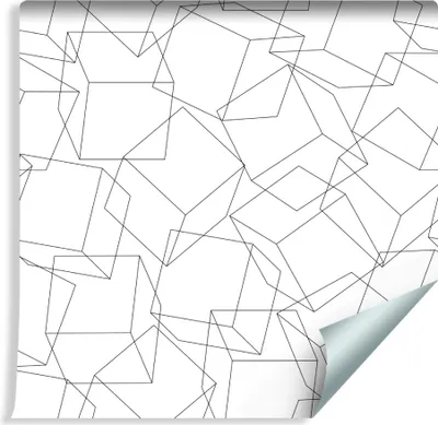 Zdjęcie produktu dla Tapeta GEOMETRYCZNA Do Salonu Minimalizm Efekt  z modnym efektem 3D