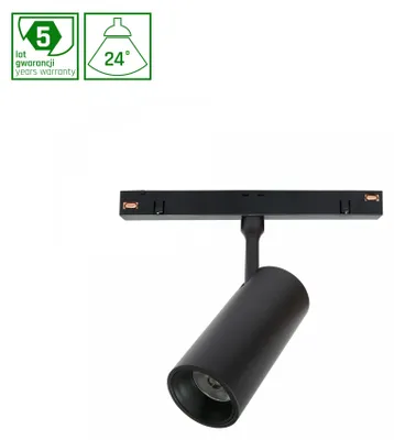 Produktbild von SPOT M LED Stromschienenstrahler 48V 10W 24° Warmweiß Schwarz