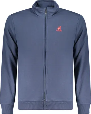 Produktbild von Herren Sweatshirt Blau mit Reißverschluss und Stickerei