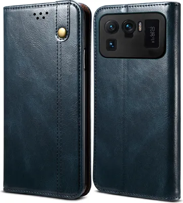 Produktbild von Xiaomi Mi 11 Ultra Hülle, LaimTop Leder Flip Brieftasche Schutzhülle für Xiaomi Mi 11 Ultra Blau