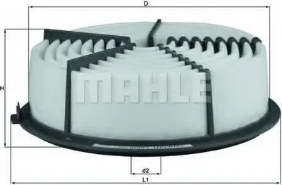 Produktbild von Luftfilter MAHLE LX 835 Filtereinsatz