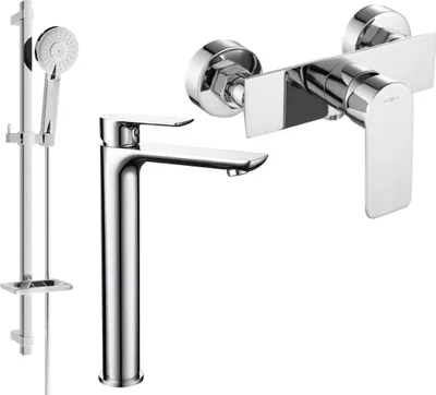 Produktbild von Mexen Alfa DQ40 Brausegarnitur, Chrom - 745714DQ40-00