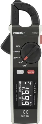 Produktbild von VOLTCRAFT VC-321 Stromzange CAT II 600 V, CAT III 300 V Anzeige (Counts): 2000
