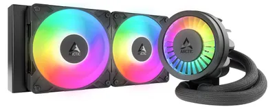 Produktbild von ARCTIC Liquid Freezer III Pro 240 A-RGB - Multikompatibler All-in-One CPU-Wasserkühler mit A-RGB, All-in-One-Flüssigkeitskühler, 12 cm, 131 m³/h, Schwarz, Weiß