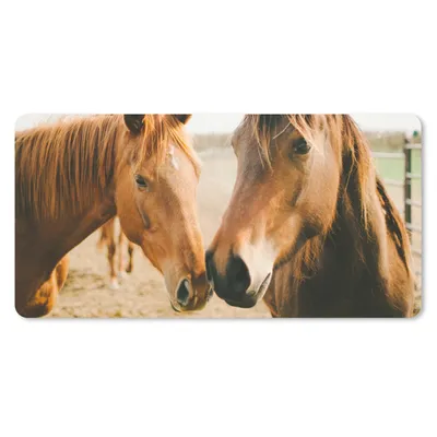 Produktbild von MuchoWow® Schreibtischunterlage Pferd - Strand - Tiere 80x40 cm - XXL Mauspad - Gaming Mauspad