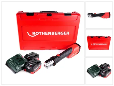 Produktbild von Rothenberger ROMAX 4000 CAS Akku Pressmaschine 18 V 34 kN + 2x Akku 5,5 Ah + Ladegerät + Koffer