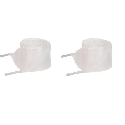 Image de INF Lacets en ruban organza transparent - 120 cm Blanc
