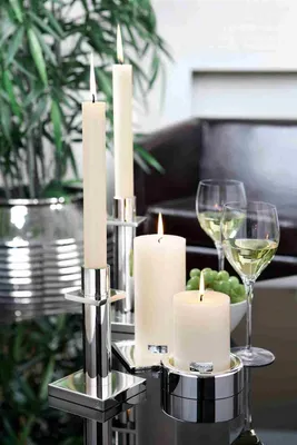 Obrázek produktu pro Svíčka FINK Stick Candle - krémová - v. 25 cm x š. 3 cm x hl. 3 cm