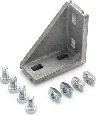 Produktbild von Winkel 30x60 B-Typ Nut 8 mit Befestigungssatz