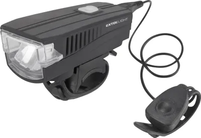 Image de Feu blanc pour vélo 350lm, chargeur USB, klaxon, LED 5W