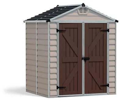 Produktbild von Palram - Canopia Kunststoff Gerätehaus Skylight 65 Braun 154x185x217 cm