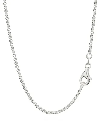 Produktbild von 38cm Erbskette 925 Silber Halskette rund 1,5mm breit elegante Damen Silberkette