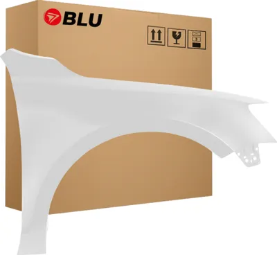 Immagine prodotto di BLU Parafango compatibile con VW Volkswagen Jetta VI 6 LC9A Destra Weiss PureWeiss | 2010-2018 | Anteriore | Verniciato | Pronto per il montaggio | Acciaio