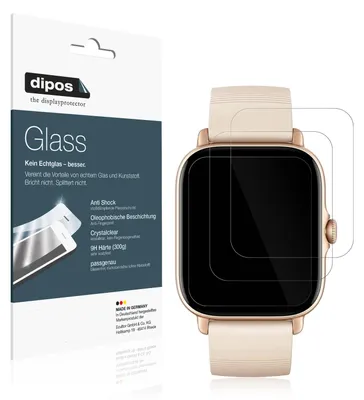 Obrázok produktu pre 2x ochranná fólia pre Amazfit GTS 3 - Anti-Shock 9H fólia dipos Glass plastové sklo