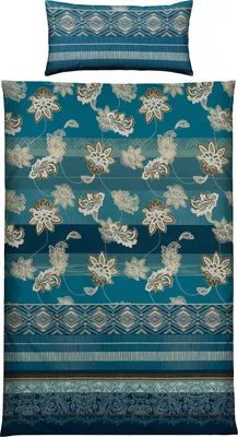 Produktbild von Erwin Müller Bettwäsche blau 1x 135x200 cm + 1x 40x80 cm