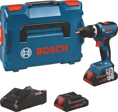 Zdjęcie produktu dla Bosch GSB 18V-65 Profesjonalna akumulatorowa wiertarko-wkrętarka udarowa 18 V 65 Nm ( 06019N3300 ) Brushless Solo - bez akumulatora, bez ładowarki