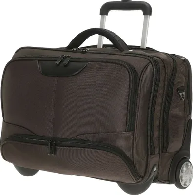 Produktbild von Laptop Akten Pilotenkoffer Schulter Umhänge Gurt Trolley Braun 47 cm Bowatex