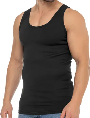 Produktbild von Celodoro Herren Business Tank Top (1 Stück) Achselhemd aus Baumwolle - Schwarz M