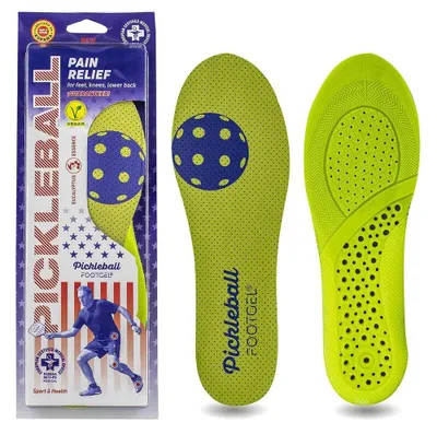 Image de Semelles Footgel pour pickleball, jaune, pointures 35-38 (homme), jaune, pointures 35-38